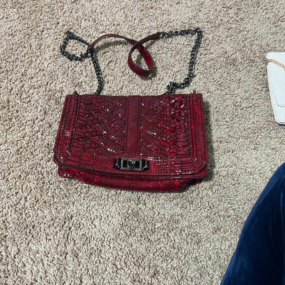 Rebecca Minkoff Red Textured Crossbody Bag